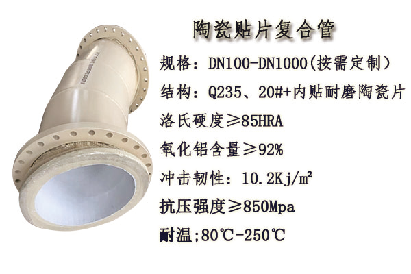 90°陶瓷復(fù)合管彎頭