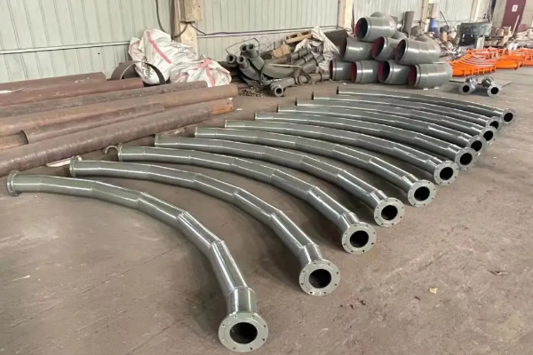 電廠用襯陶瓷耐磨輸灰管道