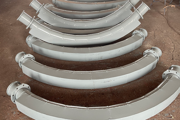 背覆式90°內(nèi)襯耐磨陶瓷彎頭